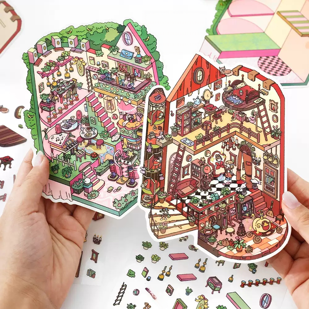 Infeel.Me 2.5D Deco Scene Sticker My Little House Series #9