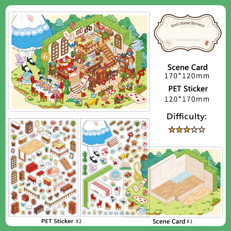Infeel.Me 2.5D Deco Scene Sticker My Little House Series #16