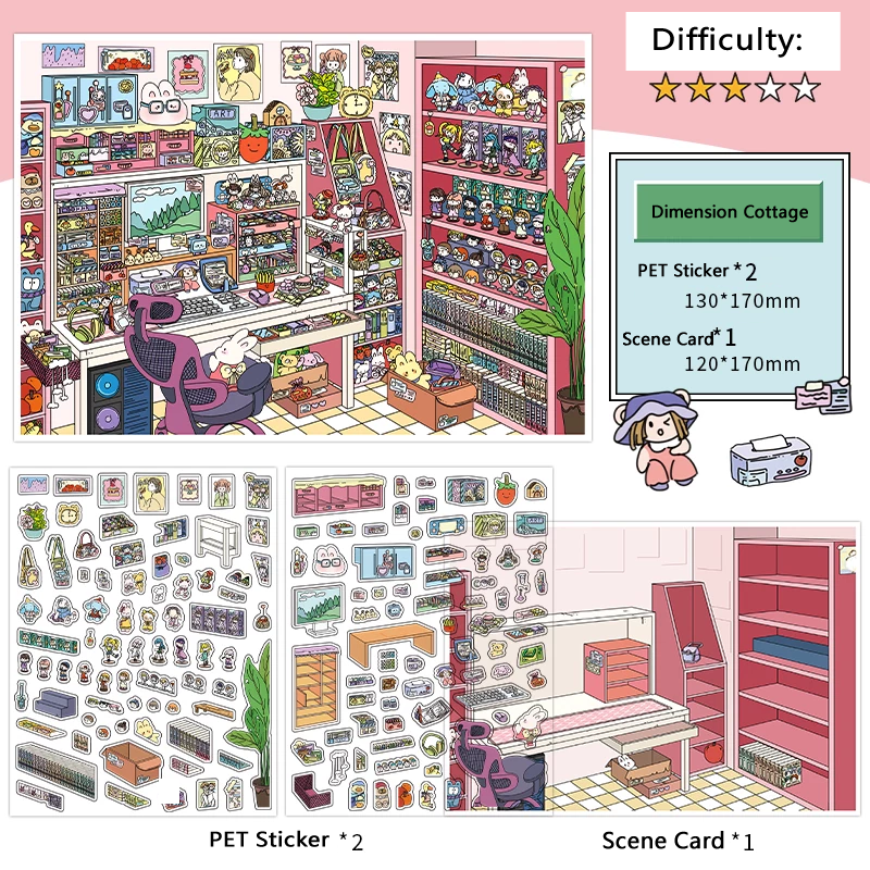 Infeel.Me 2.5D Deco Scene Sticker My Little House Series #18