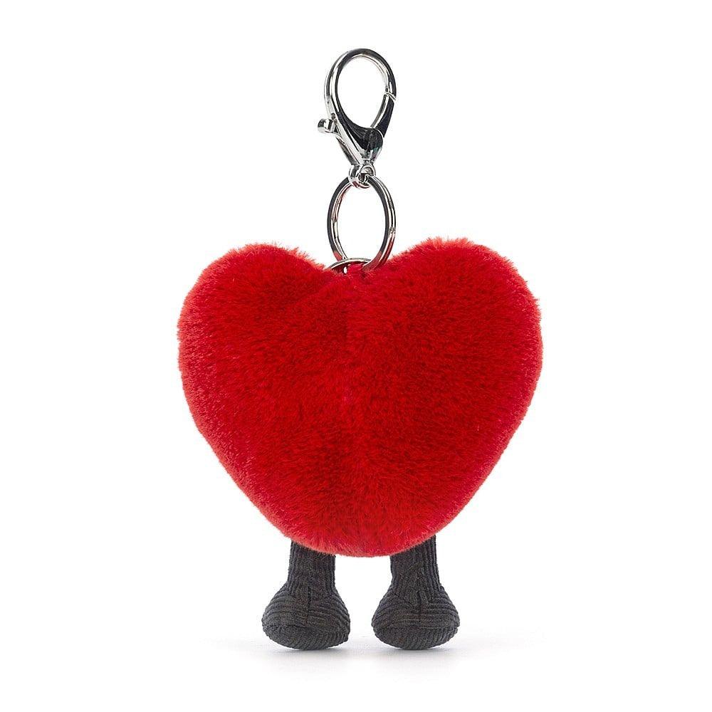Jellycat Amuseable Heart Bag Charm One Size - H16 X W9 CM Jellycat,Jellycat Bags & Charms,Jellycat Sports & Objects,OZ-deactivate OCARE NZ