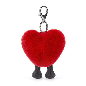 Jellycat Amuseable Heart Bag Charm One Size - H16 X W9 CM Jellycat,Jellycat Bags & Charms,Jellycat Sports & Objects,OZ-deactivate OCARE NZ