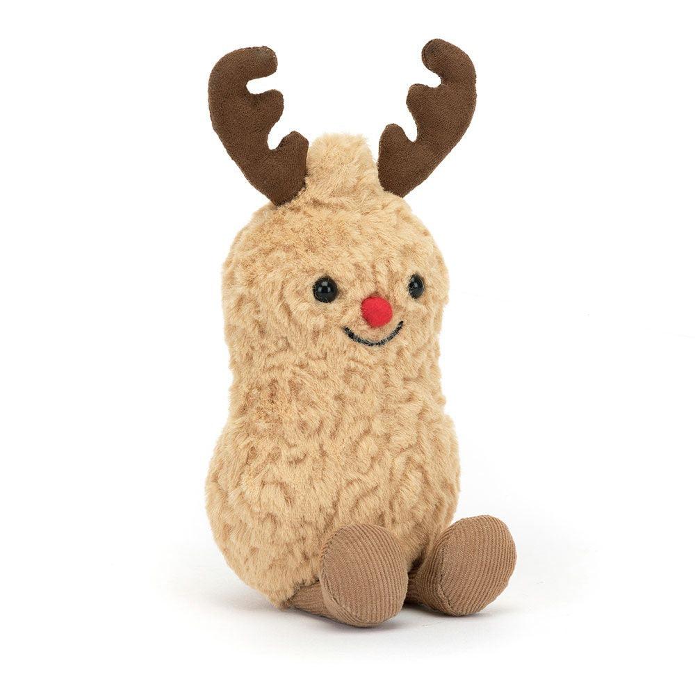 Jellycat Amuseable Peanut Reindeer Stuffed Animals OCARE NZ