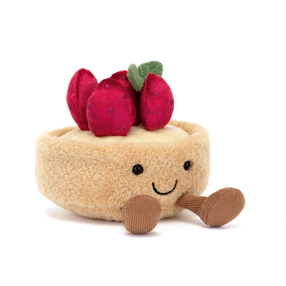 Jellycat Amuseables Fleurette Tarte Aux Fraises, Plush Toys, OCARE NZ