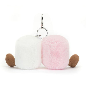 Jellycat Amuseables Pair of Marshmallows Bag Charm Jellycat OCARE NZ