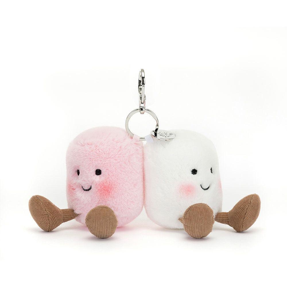 Jellycat Amuseables Pair of Marshmallows Bag Charm Jellycat OCARE NZ