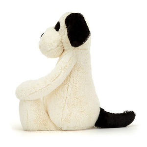 Jellycat Bashful Black & Cream Puppy, Plush Toys, OCARE NZ