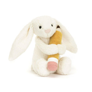 Jellycat Bashful Bunny with Pencil Jellycat OCARE NZ