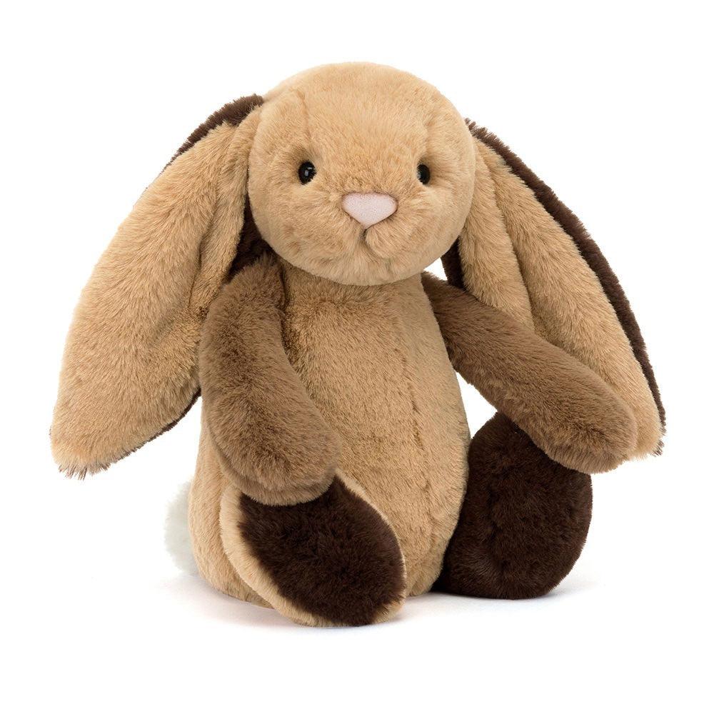 Jellycat Bashful Patchwork Brown Bunny, Plush Toys