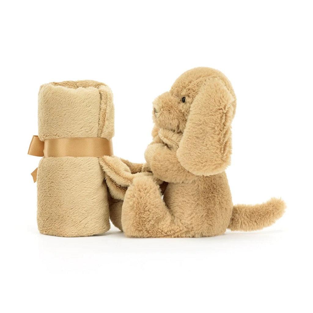 Jellycat BashfulĀ ToffeeĀ PuppyĀ Soother One Size 34x34 CM Plush Toys OCARE NZ