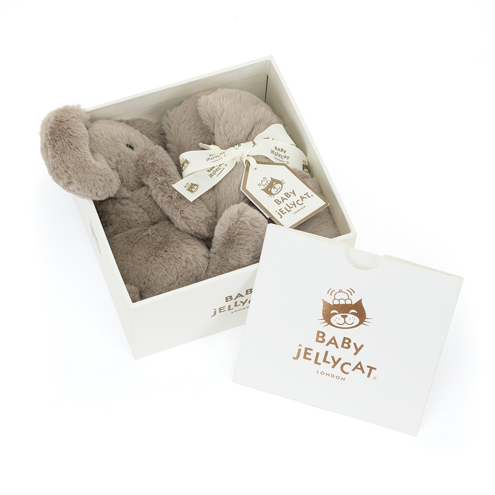 Jellycat Smudge Elephant Soother with Gift Box