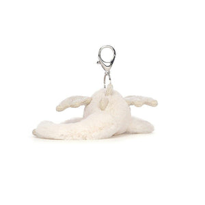Jellycat Snow Dragon Bag Charm One Size - H12 X W22 CM Jellycat OCARE NZ