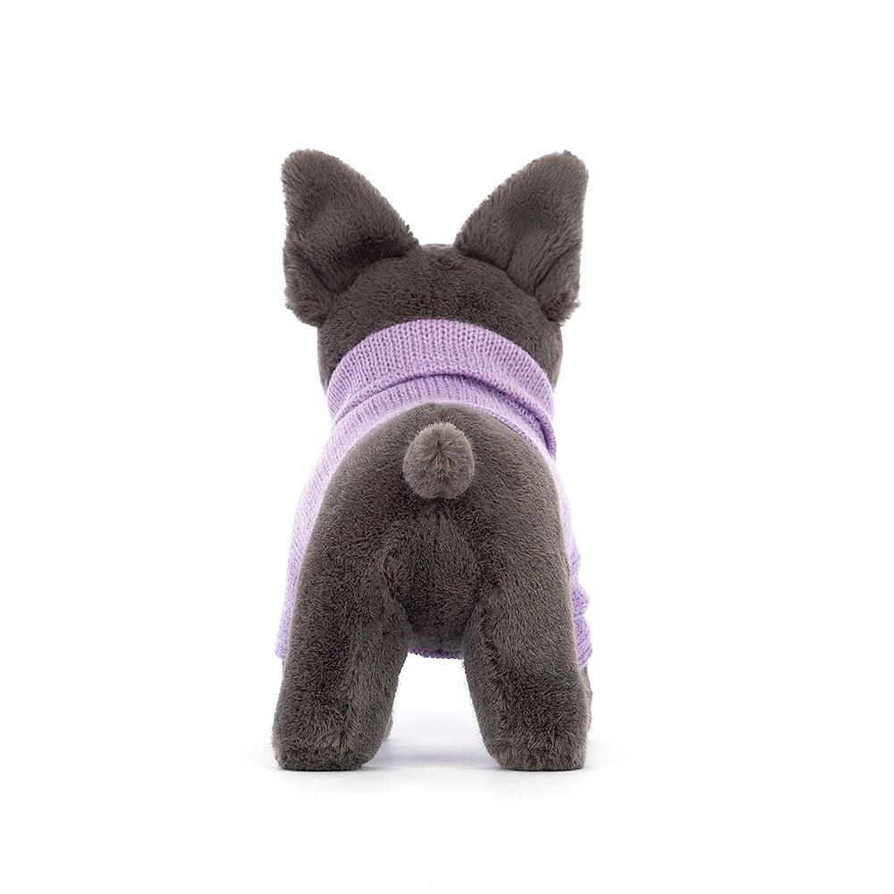 Jellycat Sweater French Bulldog Purple One Size - H17 X W19 CM Plush Toys OCARE NZ