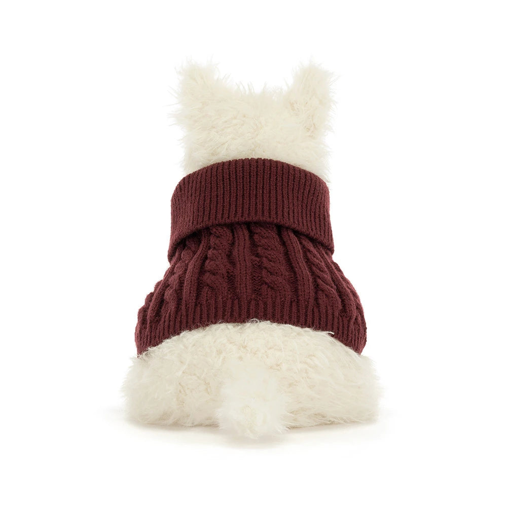 Jellycat Munro Scottie Dog 'Winter Jumper', image 2