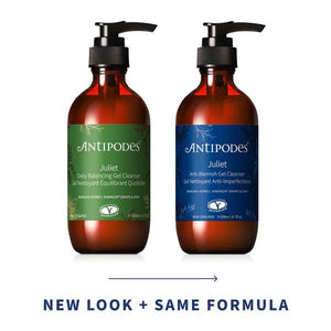 Antipodes Juliet Daily Balancing Gel Cleanser 200ml, Face Washes, OCARE NZ