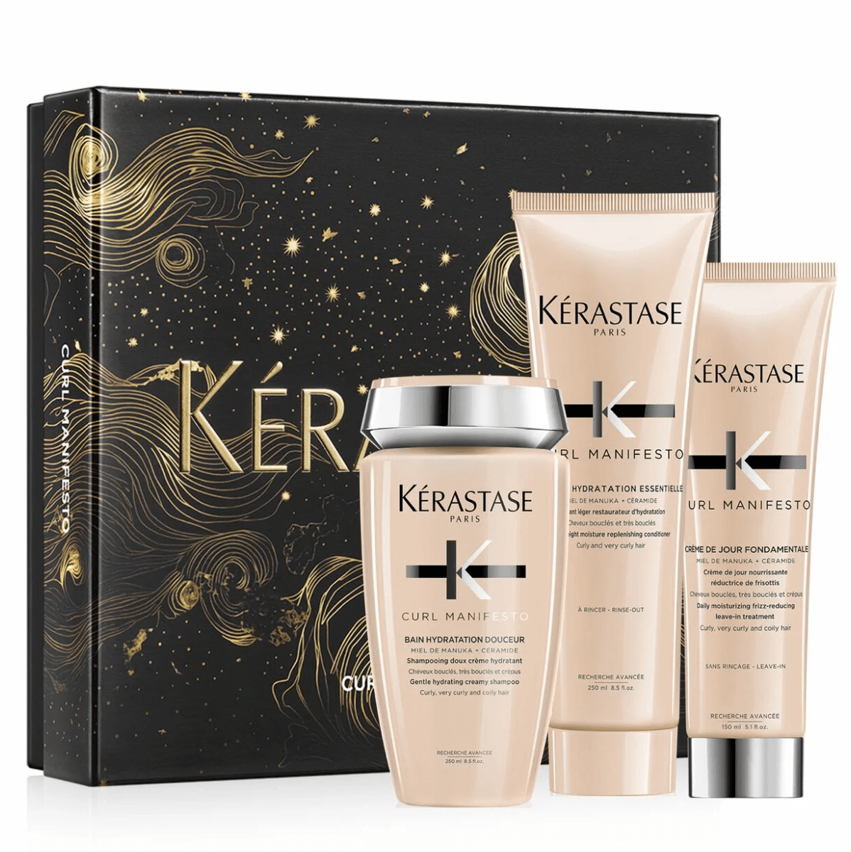 Kerastase Curl Manifesto Fondant Holiday Gift Pack - For Curly Hair, General, OCARE NZ
