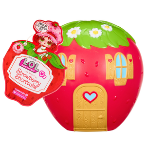 L.O.L. Surprise! Strawberry Shortcake Doll Blind Capsule featuring a strawberry-shaped packaging with adorable doll.