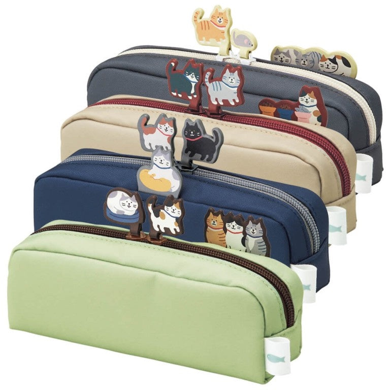 Lihit Lab Cat's Daily Routine Box Pen Pouch
