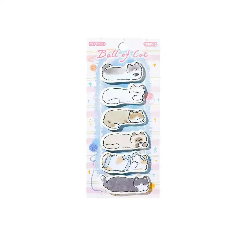 MO•CARD Cat Capsule Toy Series Shaped Index Sticky Notes