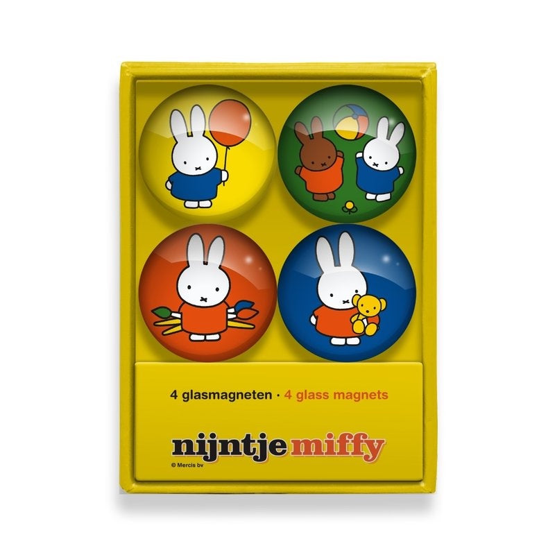 Miffy Glass Magnets - Set of 4