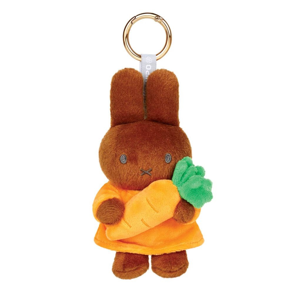 Miffy Melanie with Carrot Plush Keychain