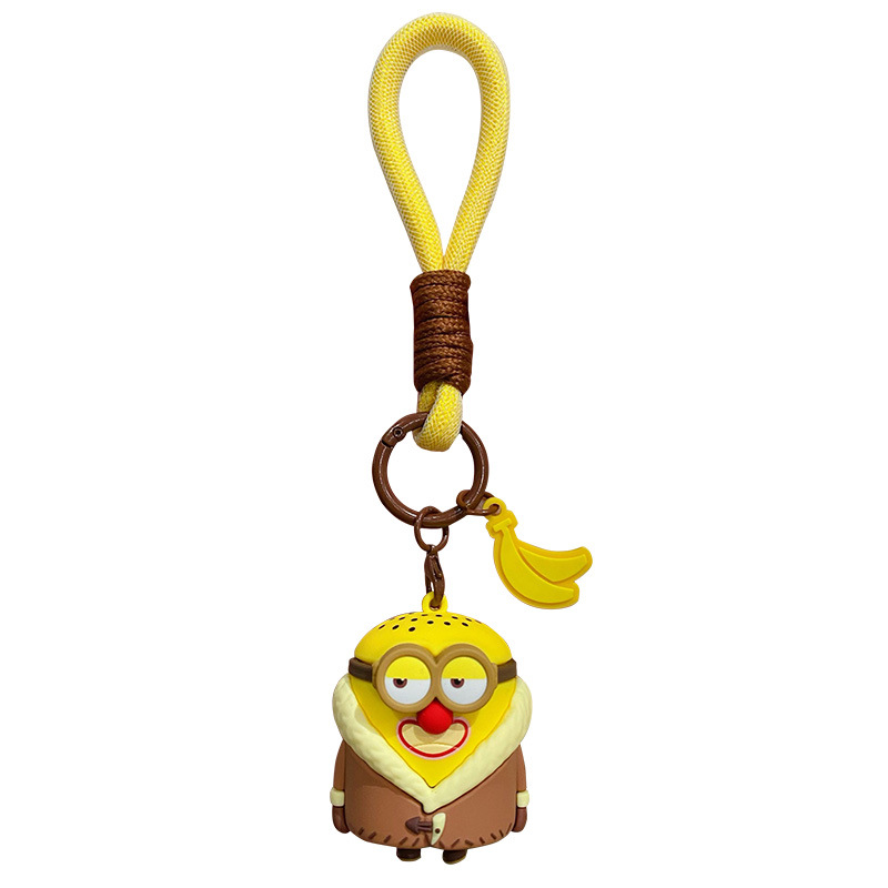 Minions Character Keychain with Plush Strap - Assorted Designs
