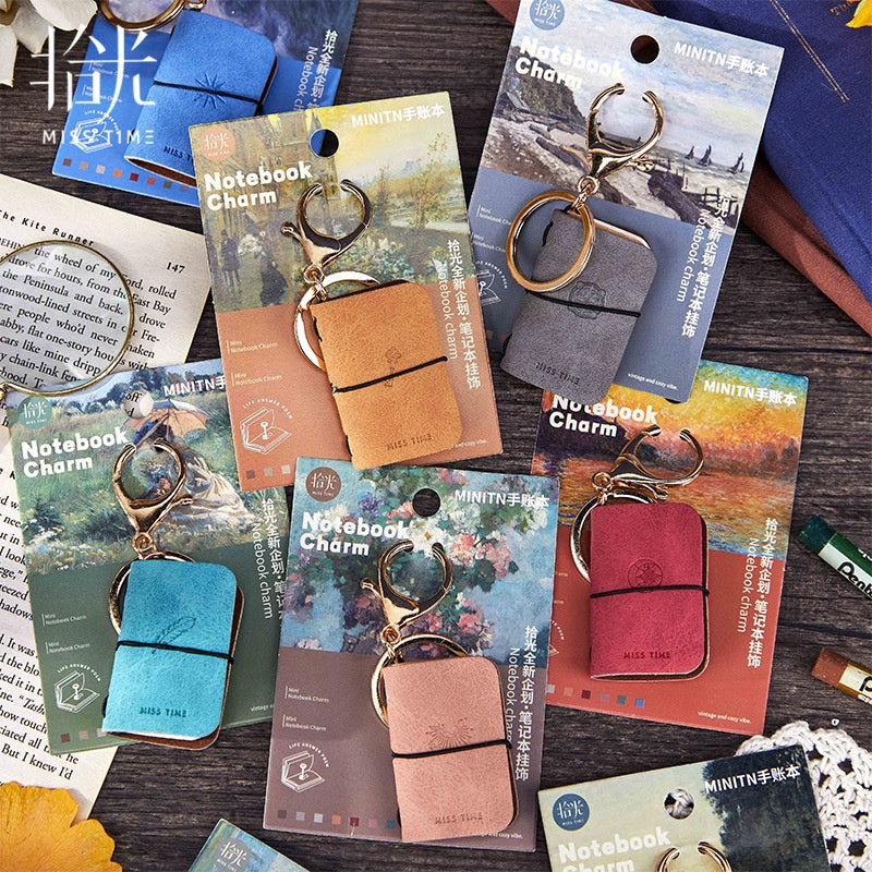 Miss Time Mini Notebook Keychain
