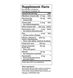 MitoQ Derma +Hydrate 60 Capsules, General