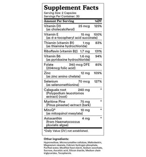 MitoQ Derma+ Protect 60 Capsules, General