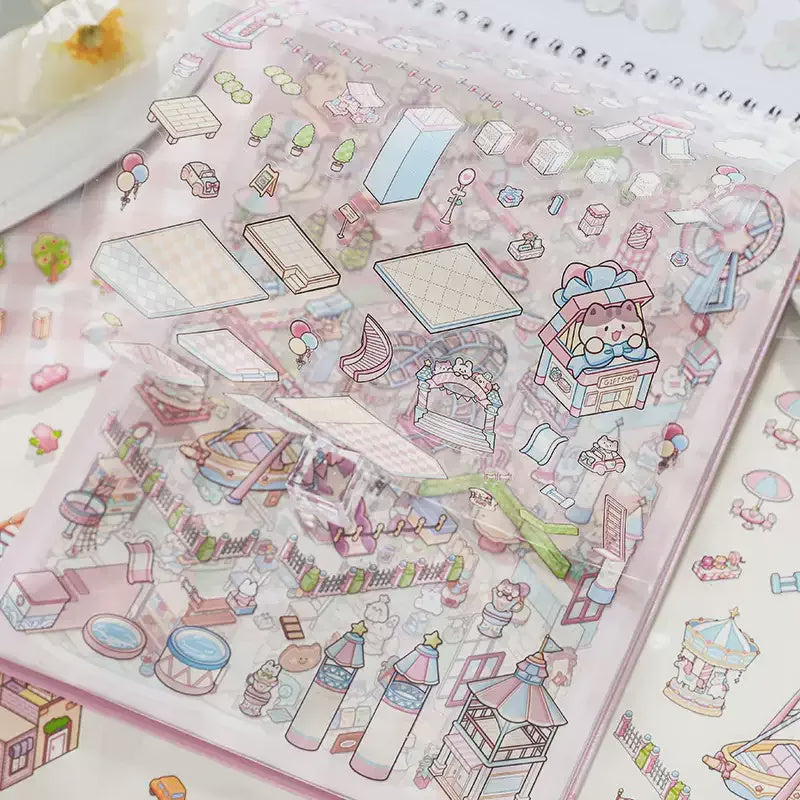 Mr Paper Zoo Class Series Deco Scene Sticker Book