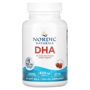 Nordic Naturals DHA 830mg Omega-3 Strawberry, General
