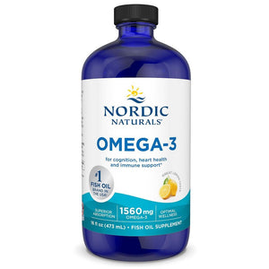 Nordic Naturals Fish Oil Omega-3 1560mg Liquid - Lemon, Fish Oil