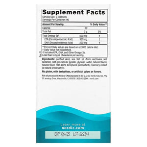 Nordic Naturals Fish Oil Omega-3 690mg - Lemon, Fish Oil