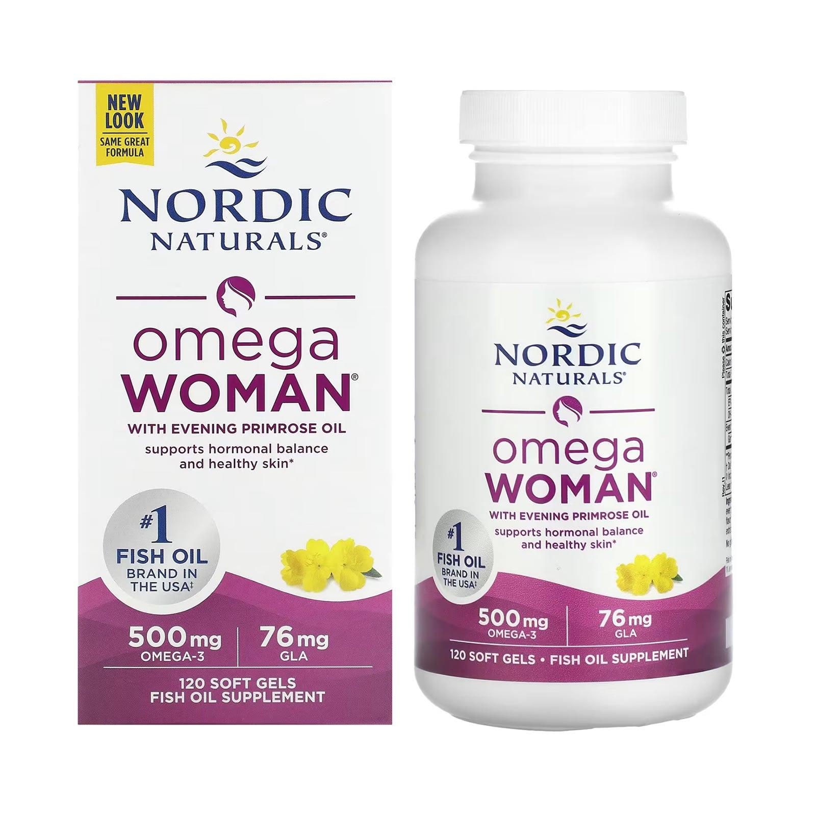 Nordic Naturals Omega Woman with Evening Primrose Oil, Evening Primrose Oil