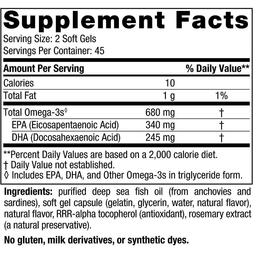 Nordic Naturals Ultimate Omega Junior Ages 6-12 Strawberry 680 mg 90 Caps, Fish Oil