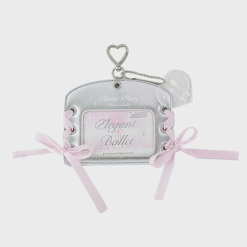 RosyPosy "Elegant Ballet" Collection Horizontal Leather Card Holder Set