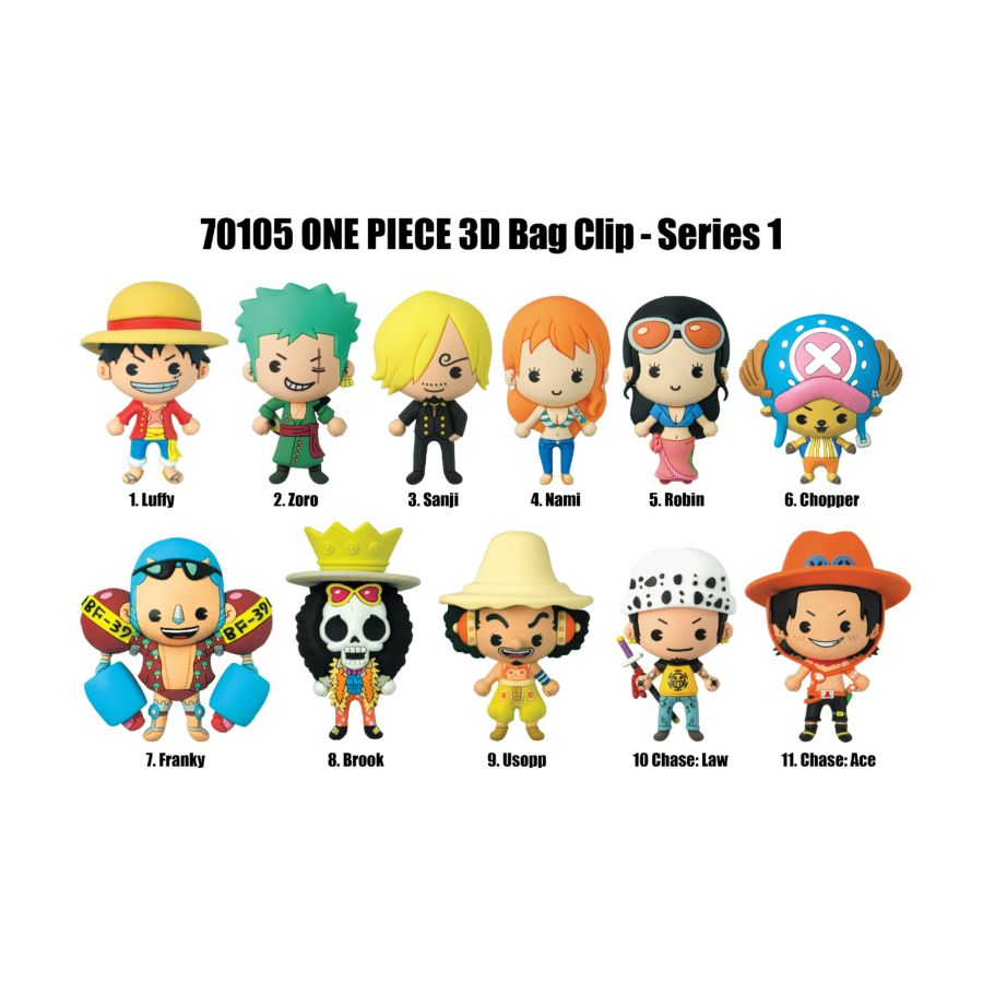 One Piece - 3D PVC Bag Clips S1 Blind Bag
