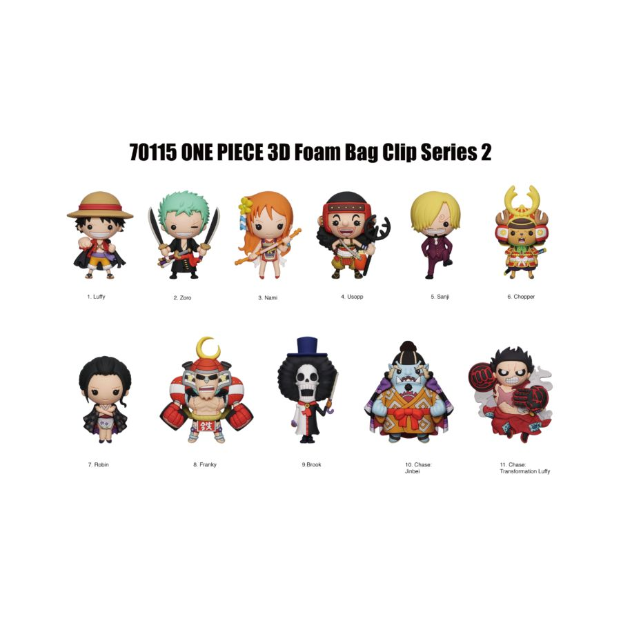 One Piece - 3D PVC Bag Clips S2 Blind Bag