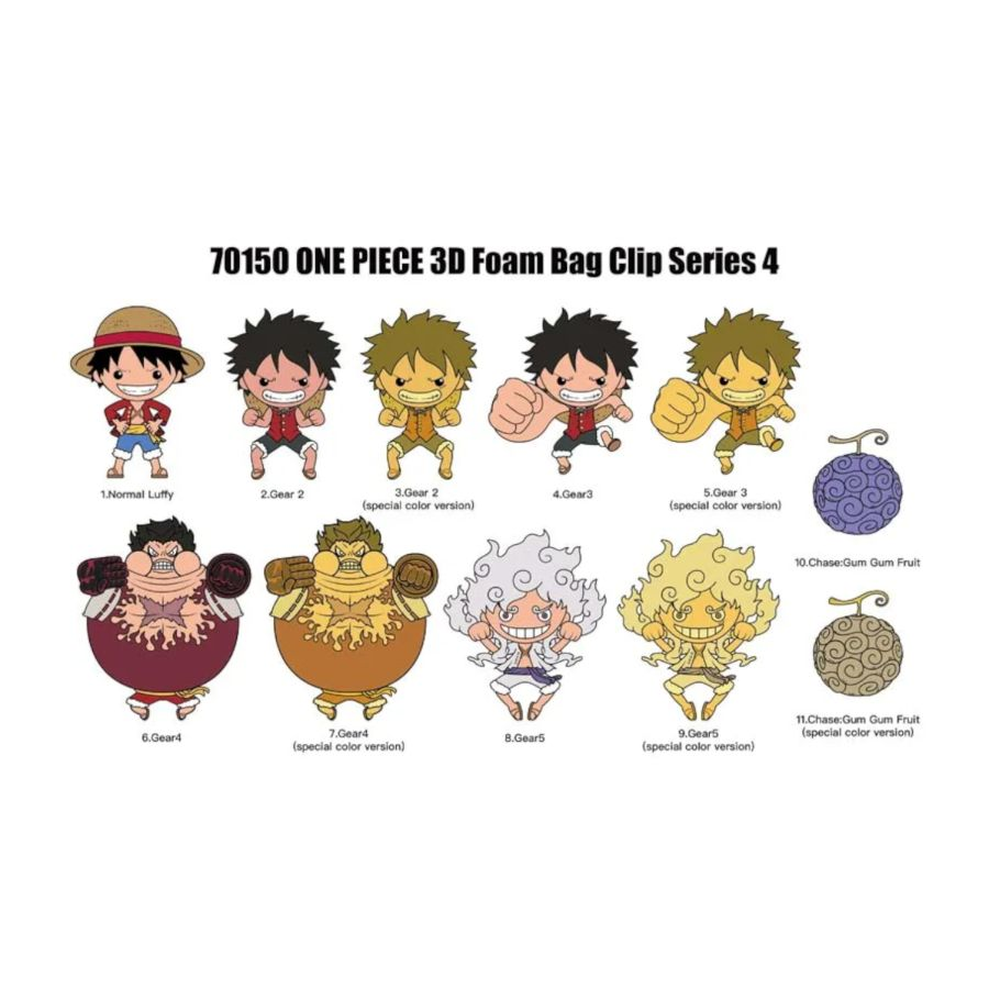 One Piece - 3D PVC Bag Clips S4 Blind Bag