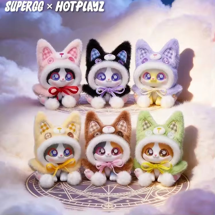 PICOCO Magic Cloak Kitty Series Plush Keychain Blind Box