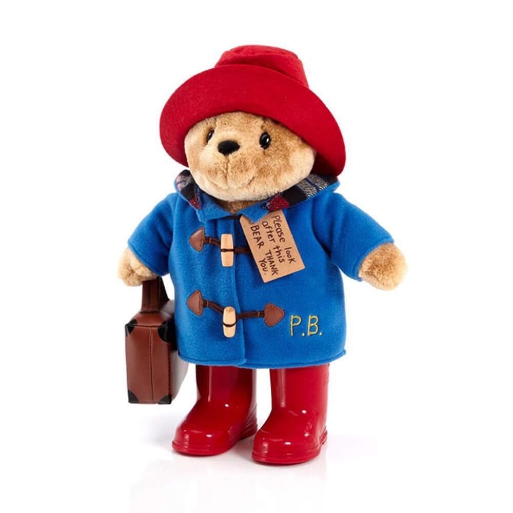 Paddington Bear With Boots Embroidered Coat & Suitcase, OCARE NZ