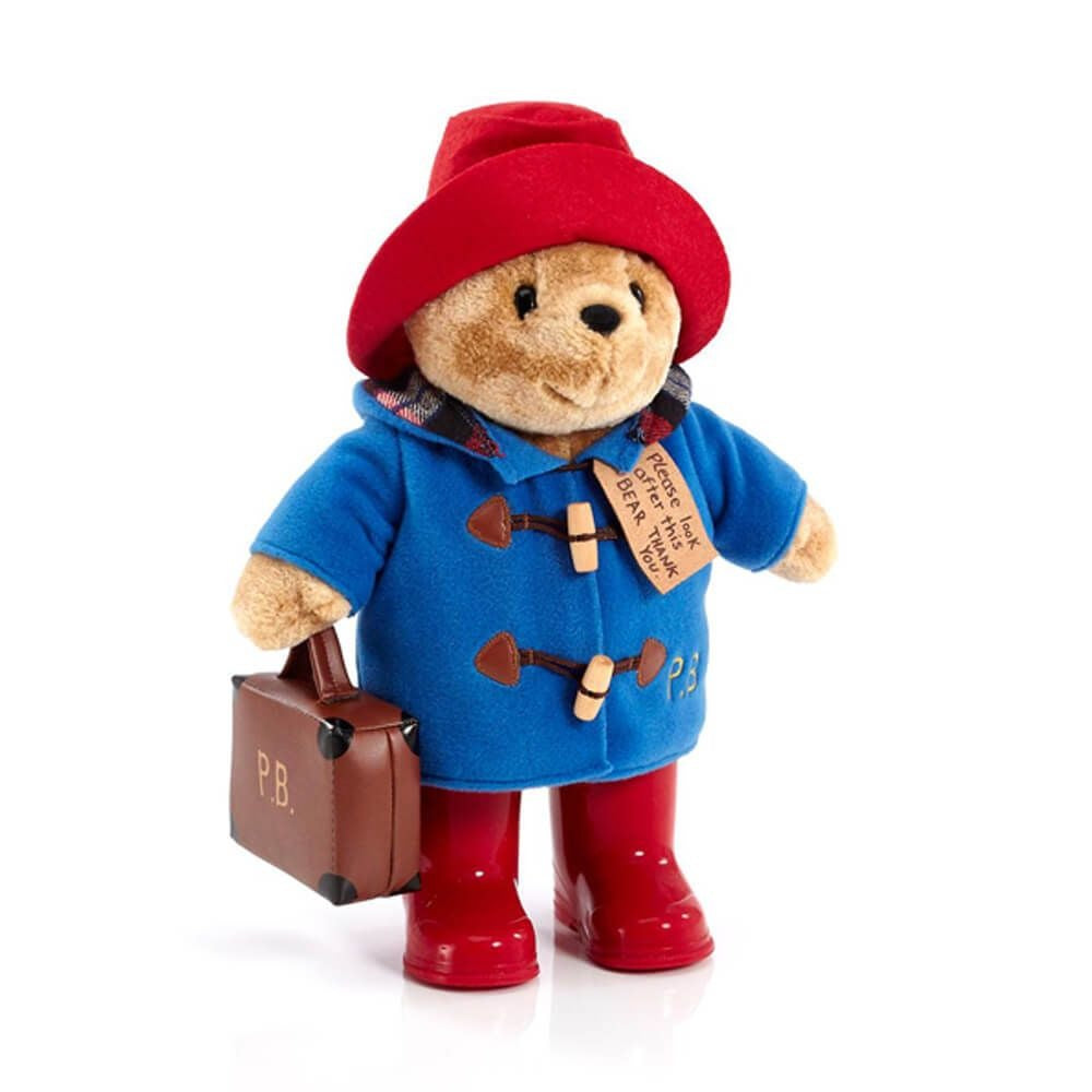 Paddington Bear With Boots Embroidered Coat & Suitcase, OCARE NZ