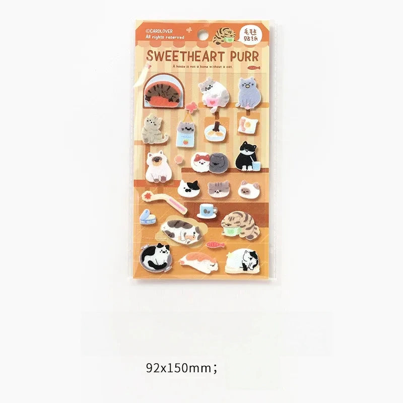 Paws & Friends Series Felt Stickers