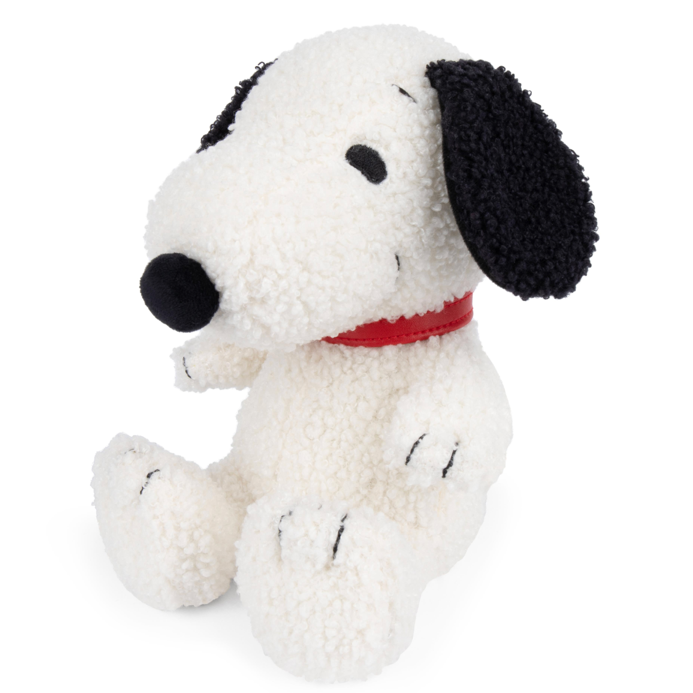 Peanuts Snoopy ECO Tiny Teddy plush toy sitting with a soft, minimalist design and relaxed expression.