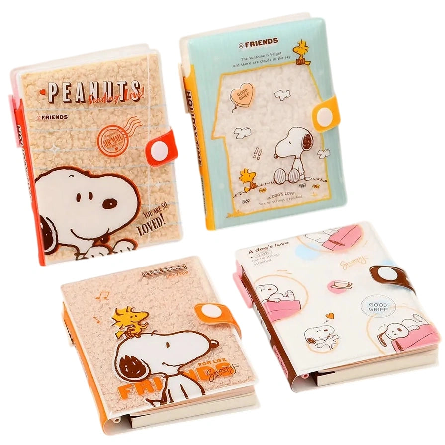 Peanuts Snoopy Puffy Cover Mini Notebook with Pen – 4 Designs Assorted