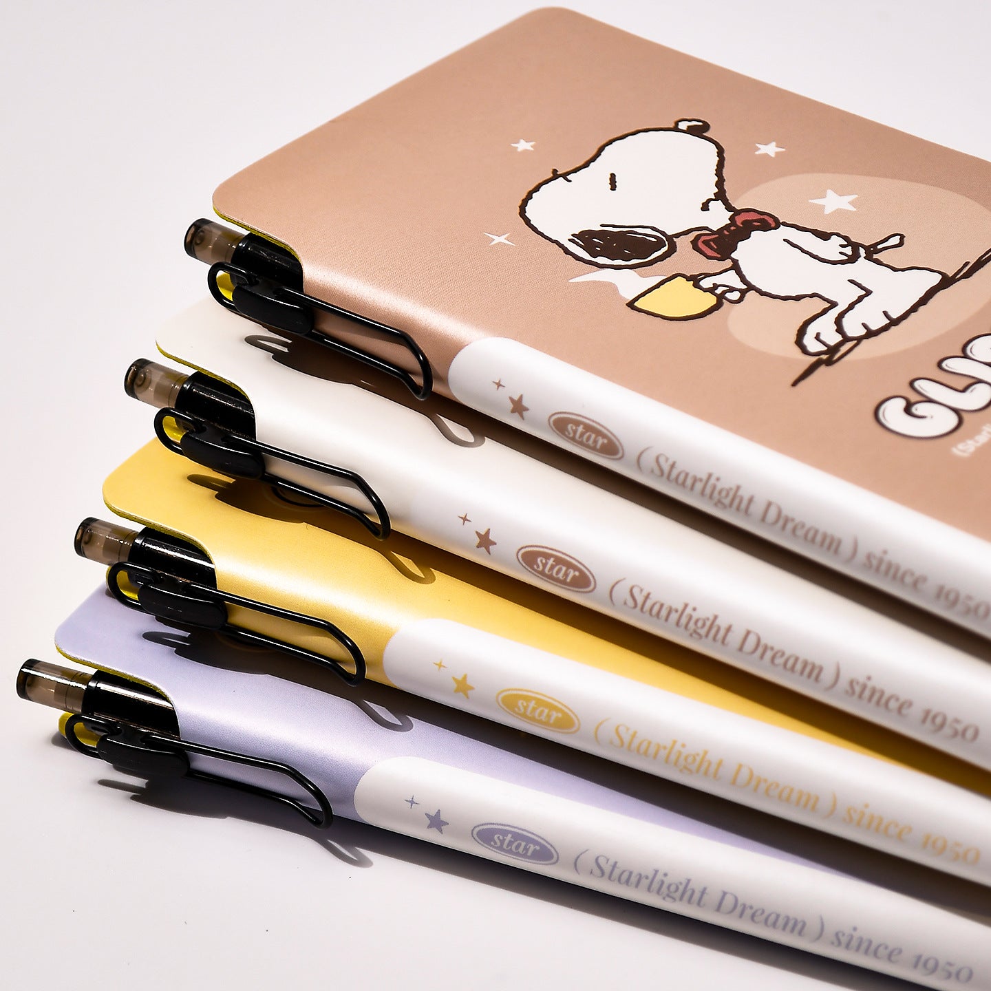 Peanuts Snoopy Notebook & Gel Pen Set – 4 Designs Assorted