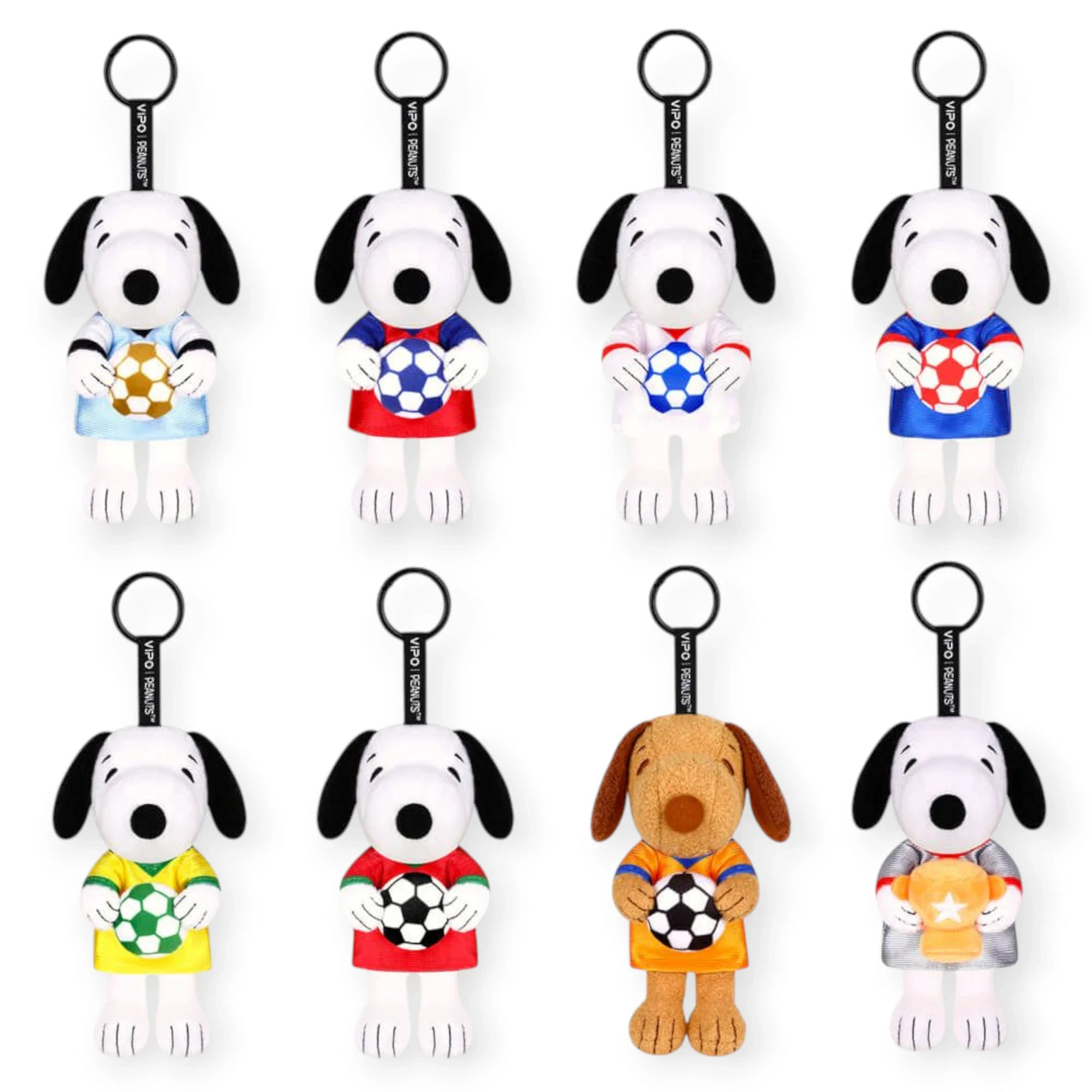 Peanuts Snoopy Soccer Series Plush Keychain Blind Box