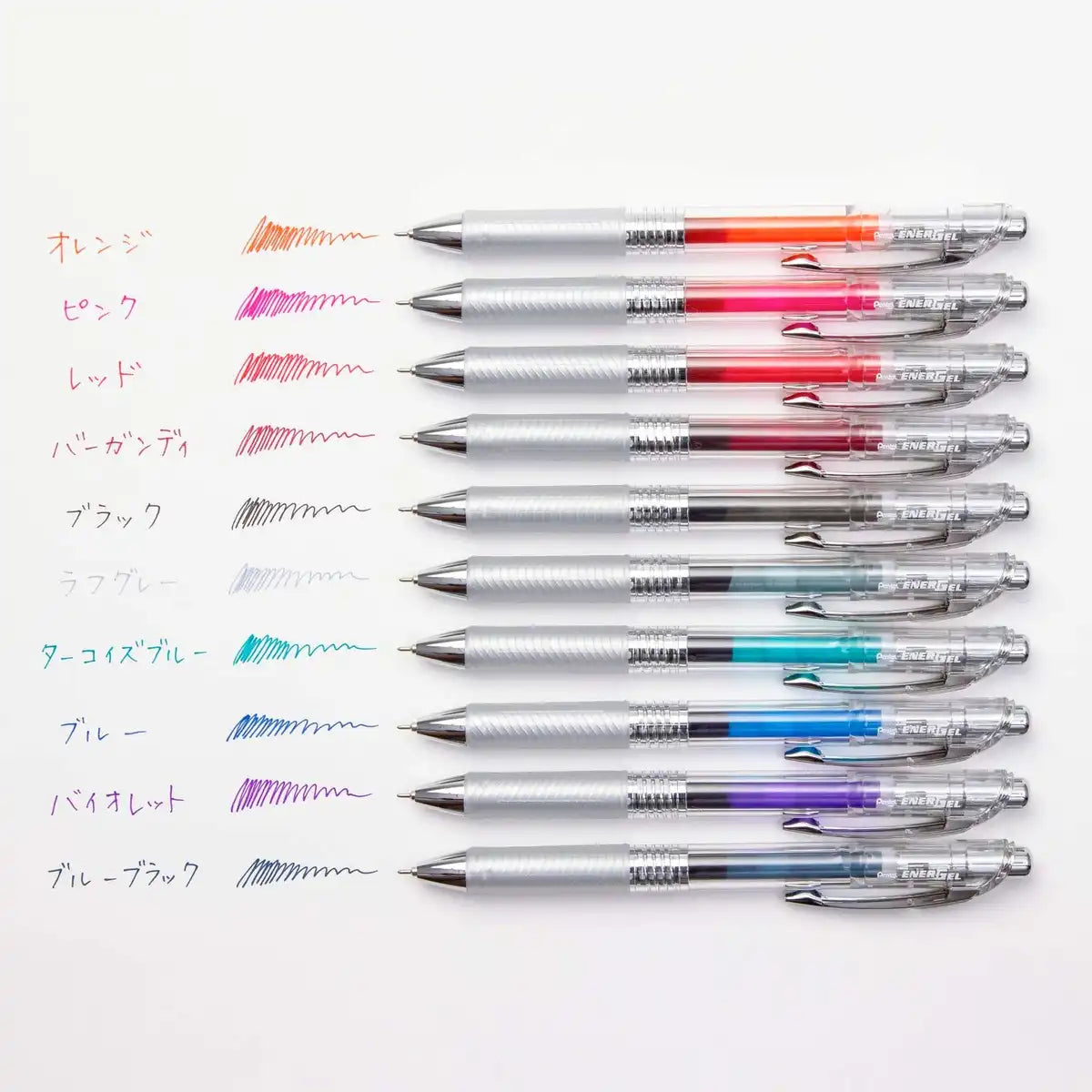 Pentel EnerGel Infree Gel Pen 0.5mm 10 Colour Set