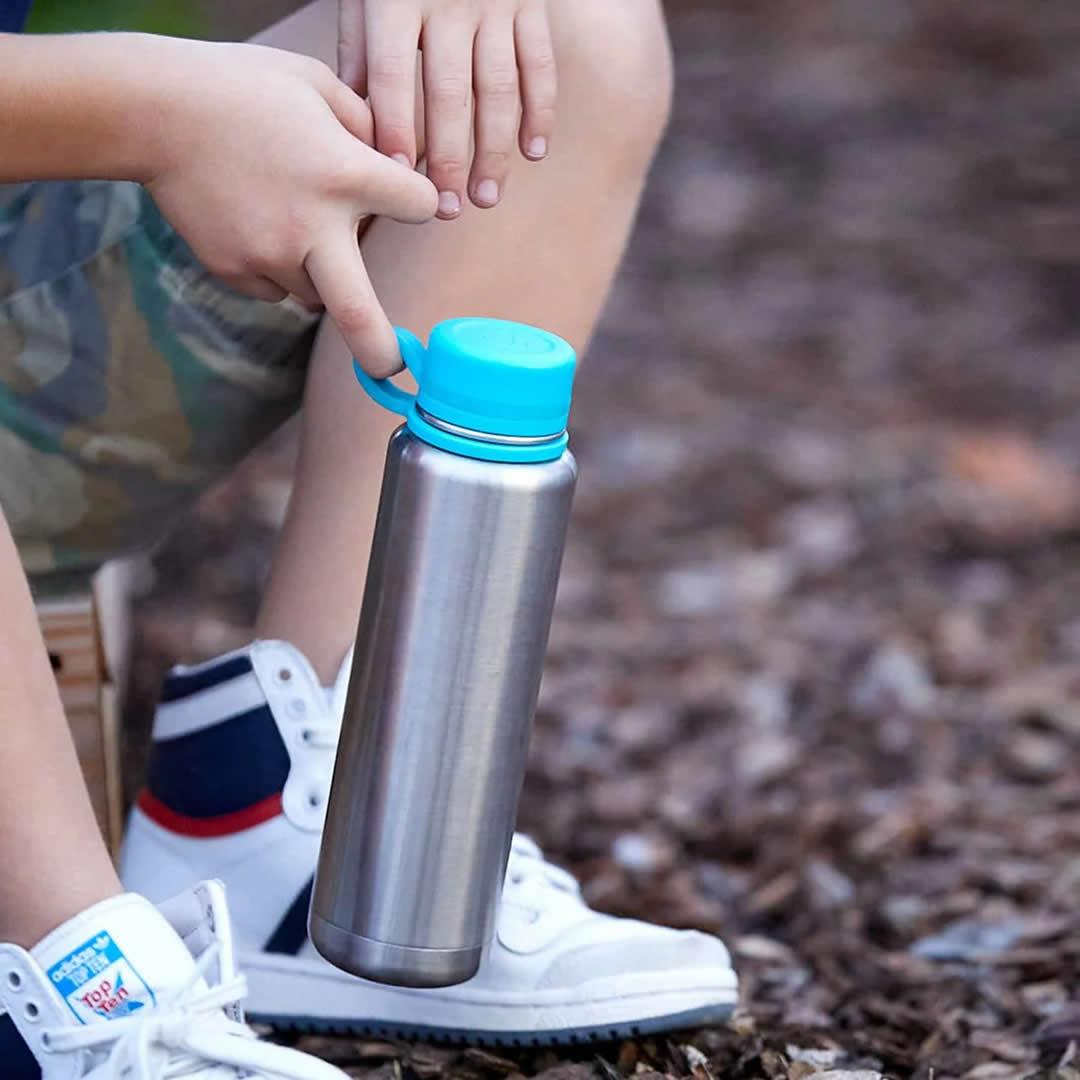 PlanetBox Stainless Steel Water Bottle 18oz/532ml, Drinking Bottles & Accessories