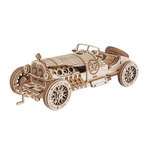 ROKR Grand Prix Car 3D Wooden Puzzle, Scale Model Kits