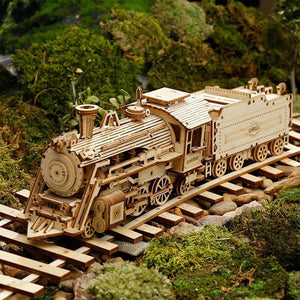 ROKR Prime Steam Express 3D Wooden Puzzle, Scale Model Kits
